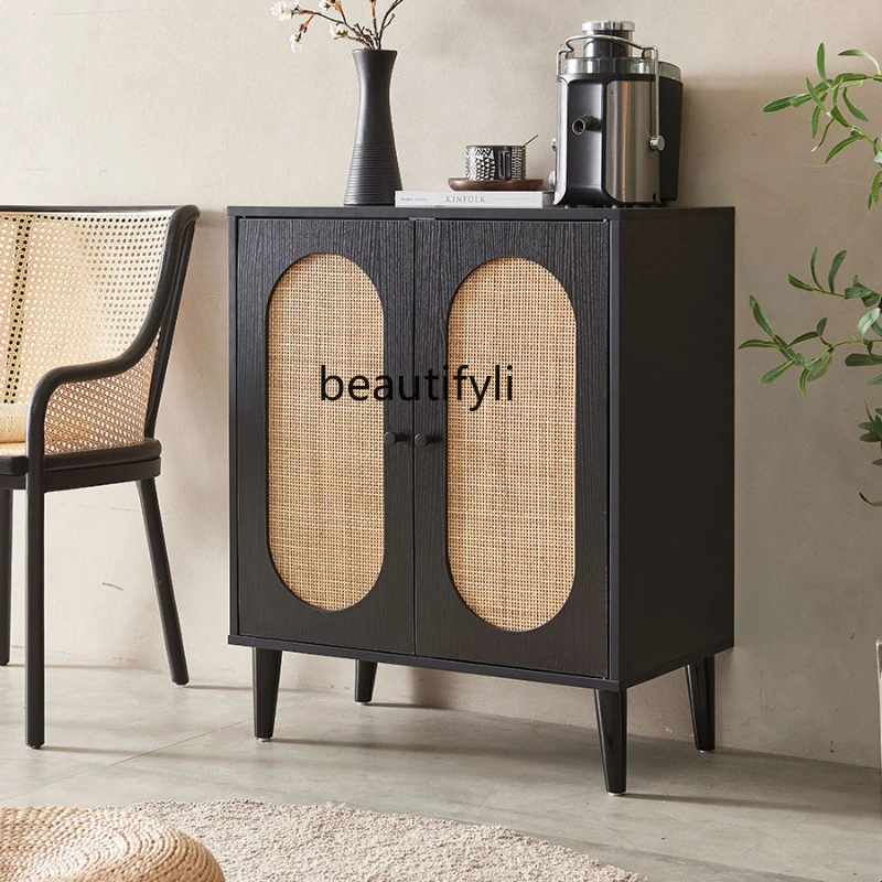 

Modern Light Luxury Simple Rattan Master Rattan Shoe Cabinet Simple Silent Style Locker Household Japanese Entrance Cabinet