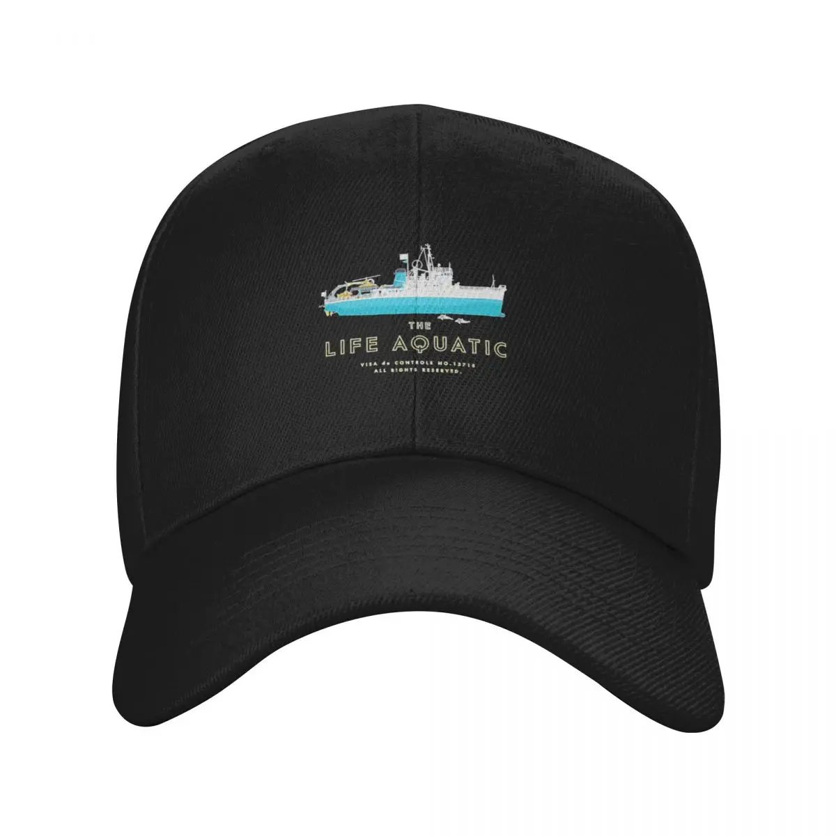 

The Life Aquatic With Steve Zissou Baseball Cap black Hat men golf hat genuine derby hat Women Caps Men's
