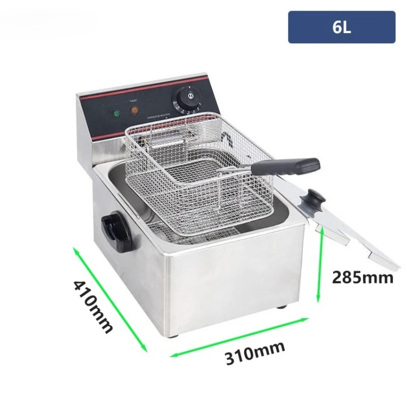 Hot Selling Electric Chicken Donut Potato Funnel Cake Fryer Commercial Automatic French Fries 6L Fryer 2500w