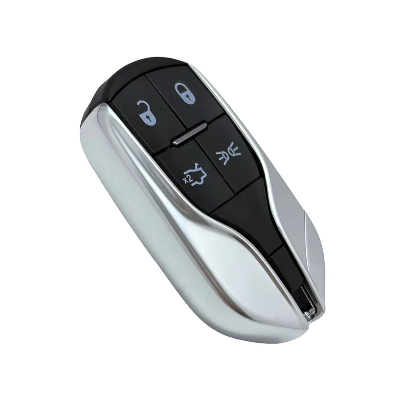 Hoogwaardige 4-knoppen afstandsbediening sleutelhanger shell voor Maserati Levante Ghibli Quattroporte 2012-2019