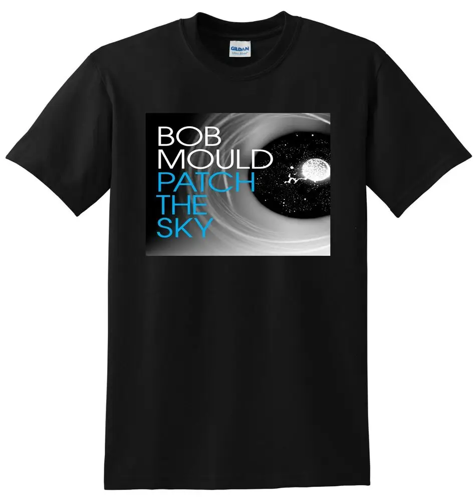 

BOB MOULD T SHIRT patch the sky vinyl cd cover SMALL MEDIUM LARGE XL High Quality 100%Cotton Short Sleeve