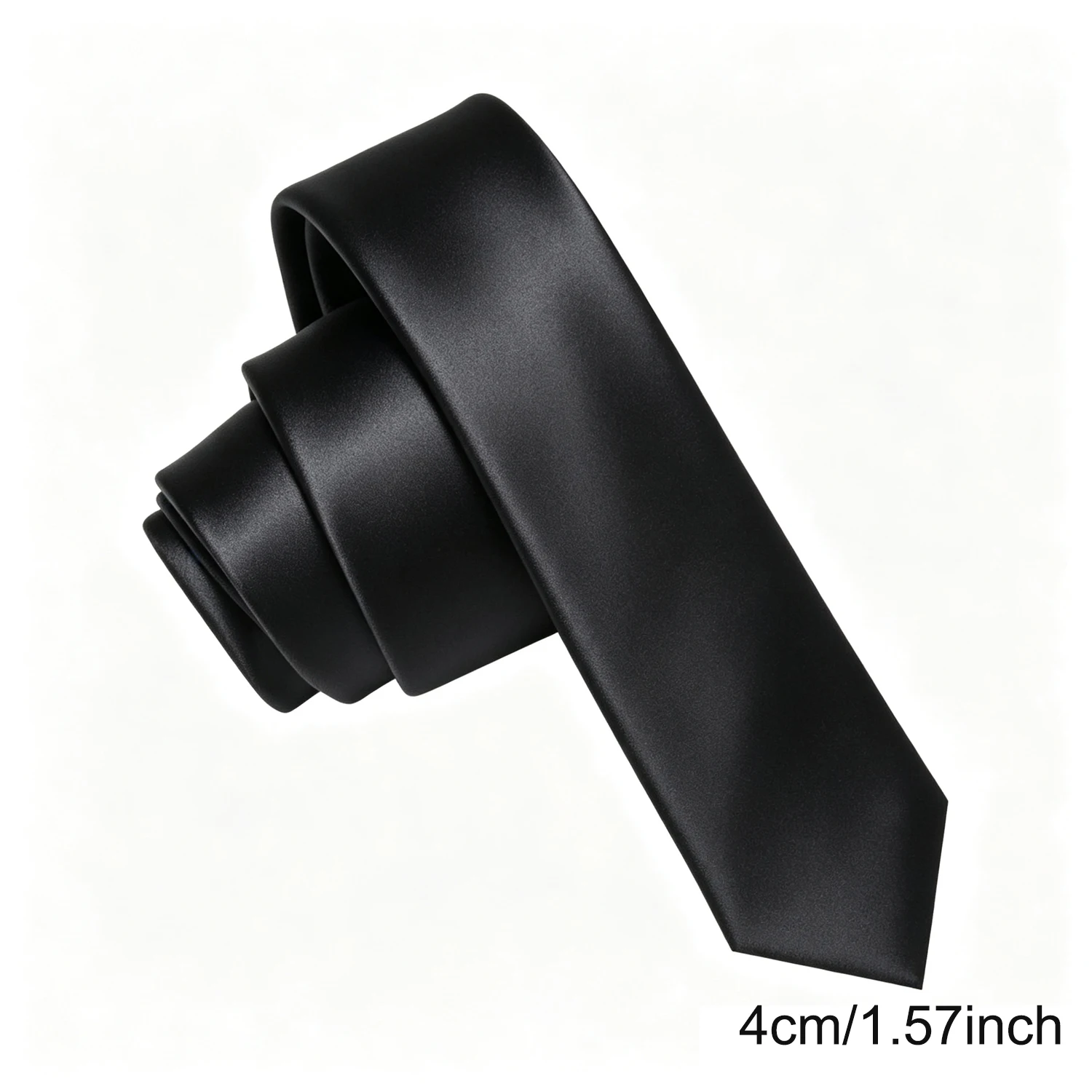 6 Modelle, grüne, lässige Krawatte, 4 cm breit, einfarbig, schmale Passform, handgefertigt, modische Herrenkrawatten für Hochzeiten, Partys und als Geschenk. – Detail 2