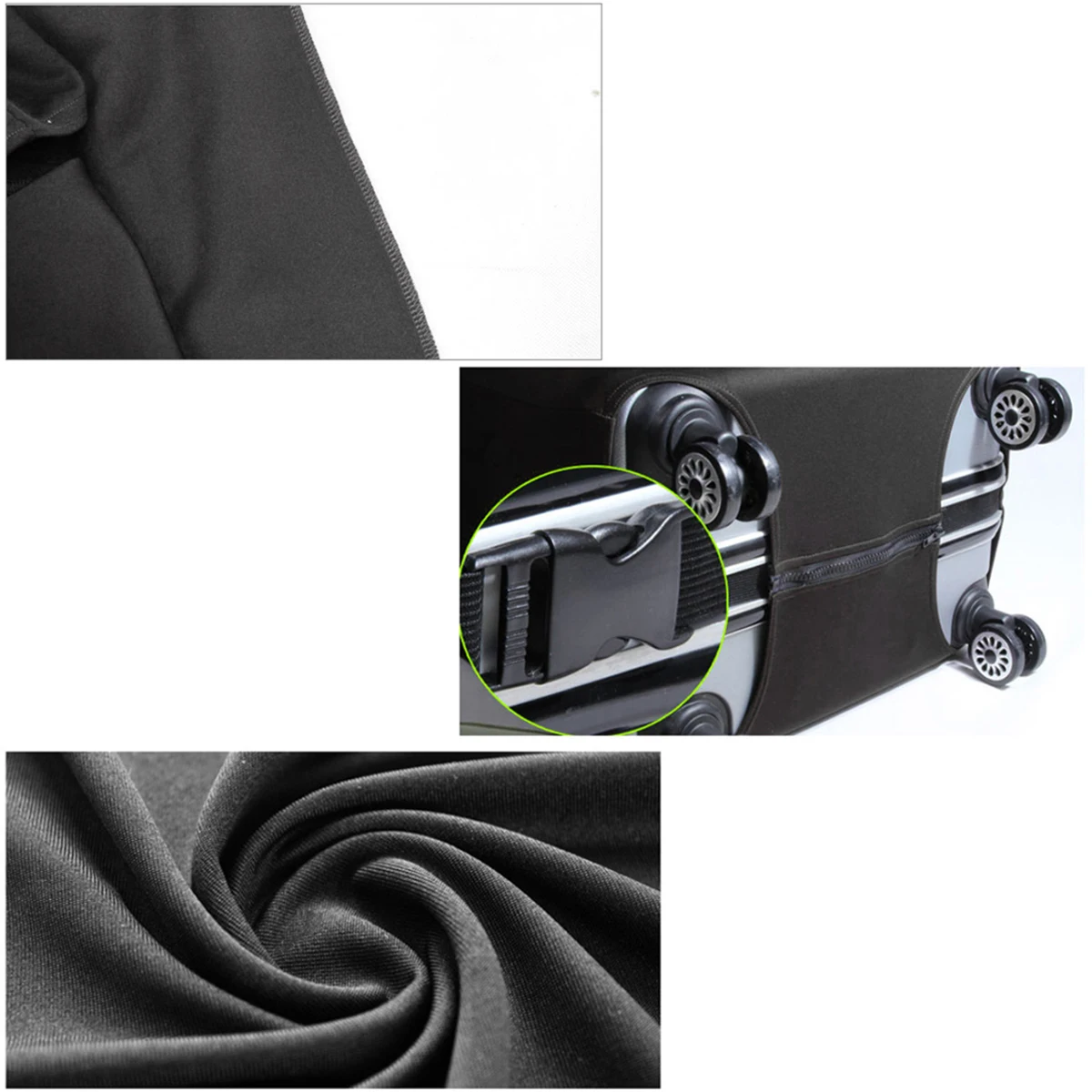 Luggage Cover Stretch Fabric Suitcase Protector Baggage Dust Case Cover Suitable for18-31 Inch Suitcase Case Travel Organizer