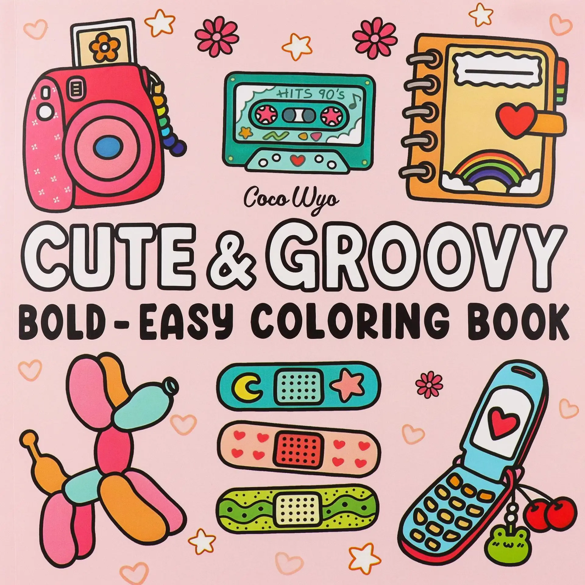 Coloring Book For Adults And Teens Halloween Theme Featuring Adorable Creepy Creatures In CUTE GROOVY For Relaxation Gift