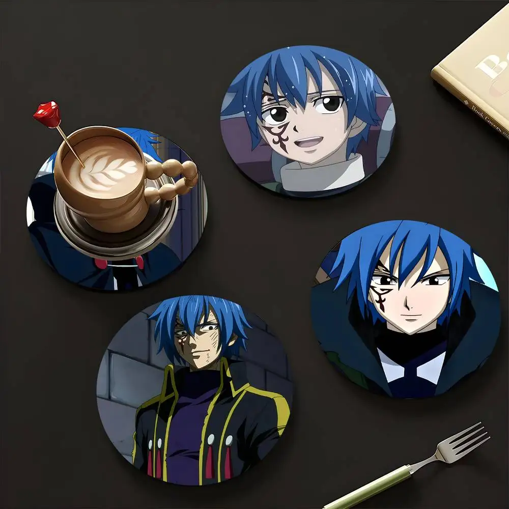 1pc Mystogan Anime Characters Wooden Coaster Colour Printing Cup Mat Home Desk Decoration Gifts