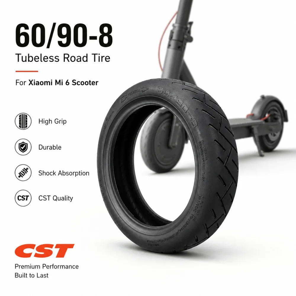 For Xiaomi 6 Electric Scooter Original Tire Accessories 60/90-8 Highway Vacuum Tire CST Zhengxin