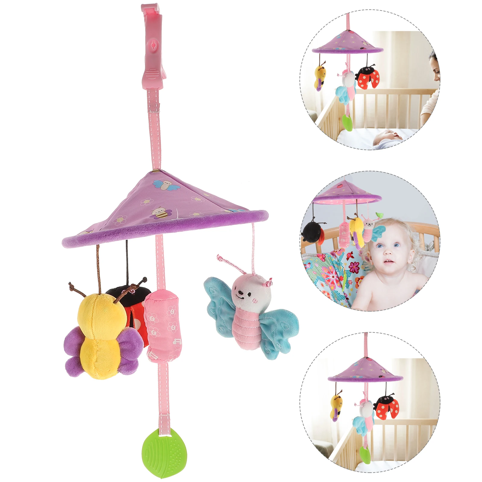 Abelha joaninha berço pingente brinquedos 0-3 meses crianças dos