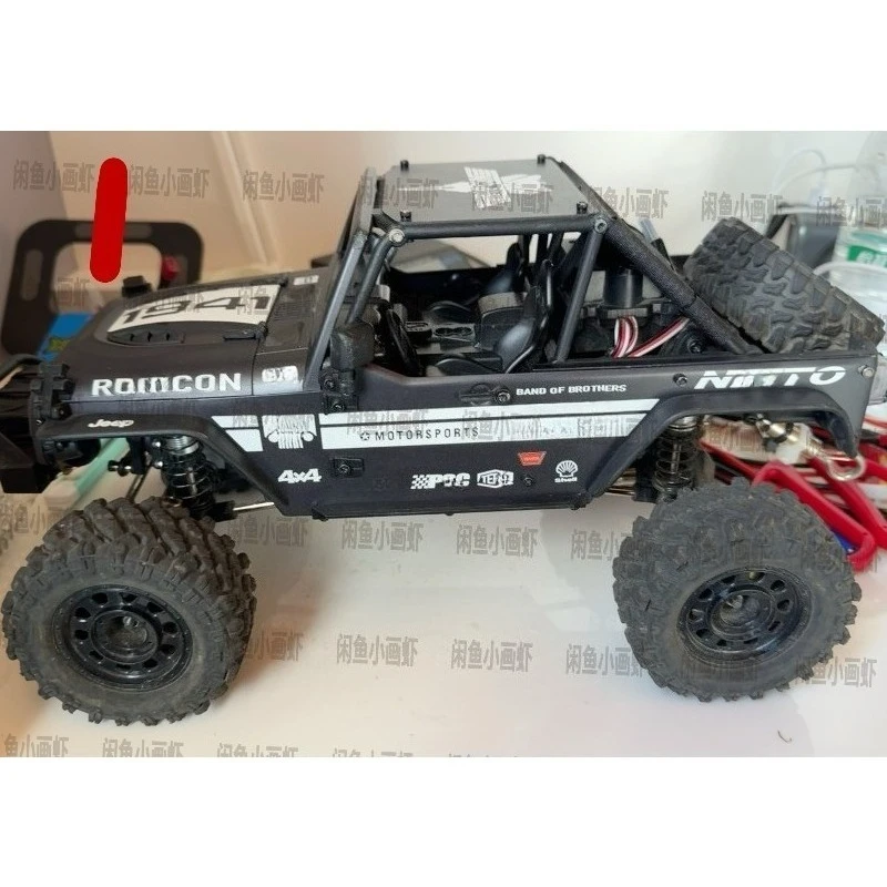 For MJX Hyper Go H12Y 1/12 RC Crawler Decals Graphics Set, Scale Sticker Sheet for Black Body Shell Appearance Upgrade Parts