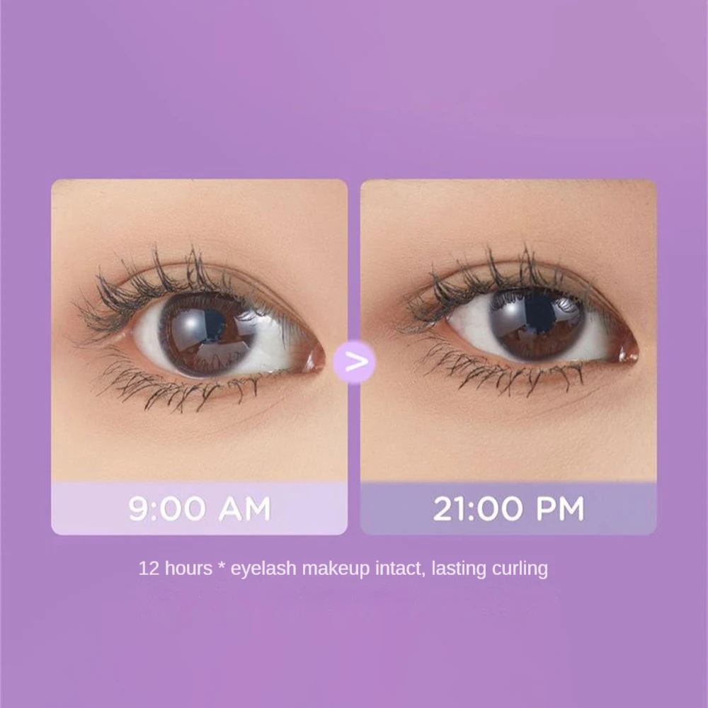 Mascara fixant les cils, rehausseur de cils, pas de grumeaux, confortable, imperméable, maquillage des yeux, pas facile à tacher, application de fierté