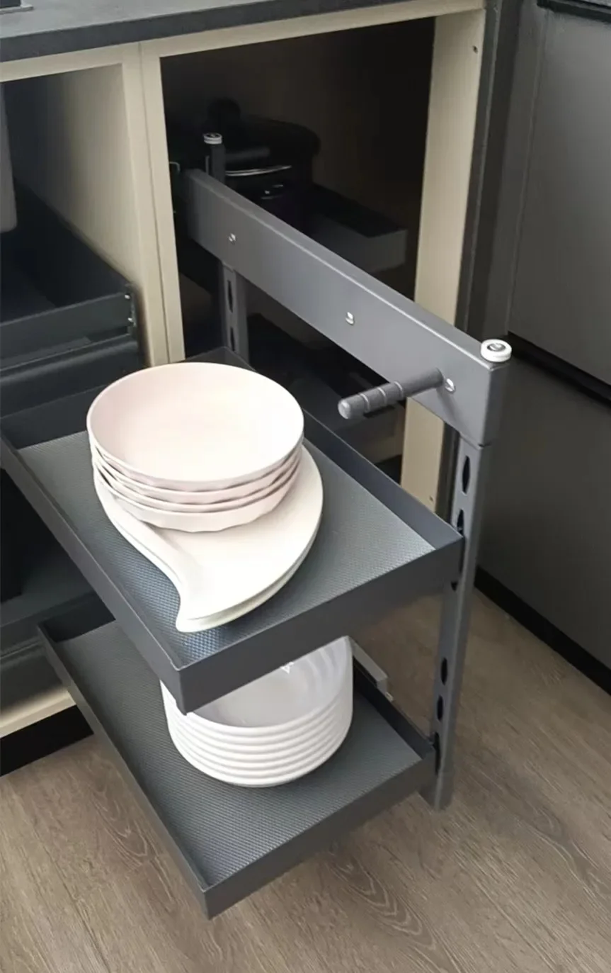 Magic kitchen corner cabinet solutions dead space storage