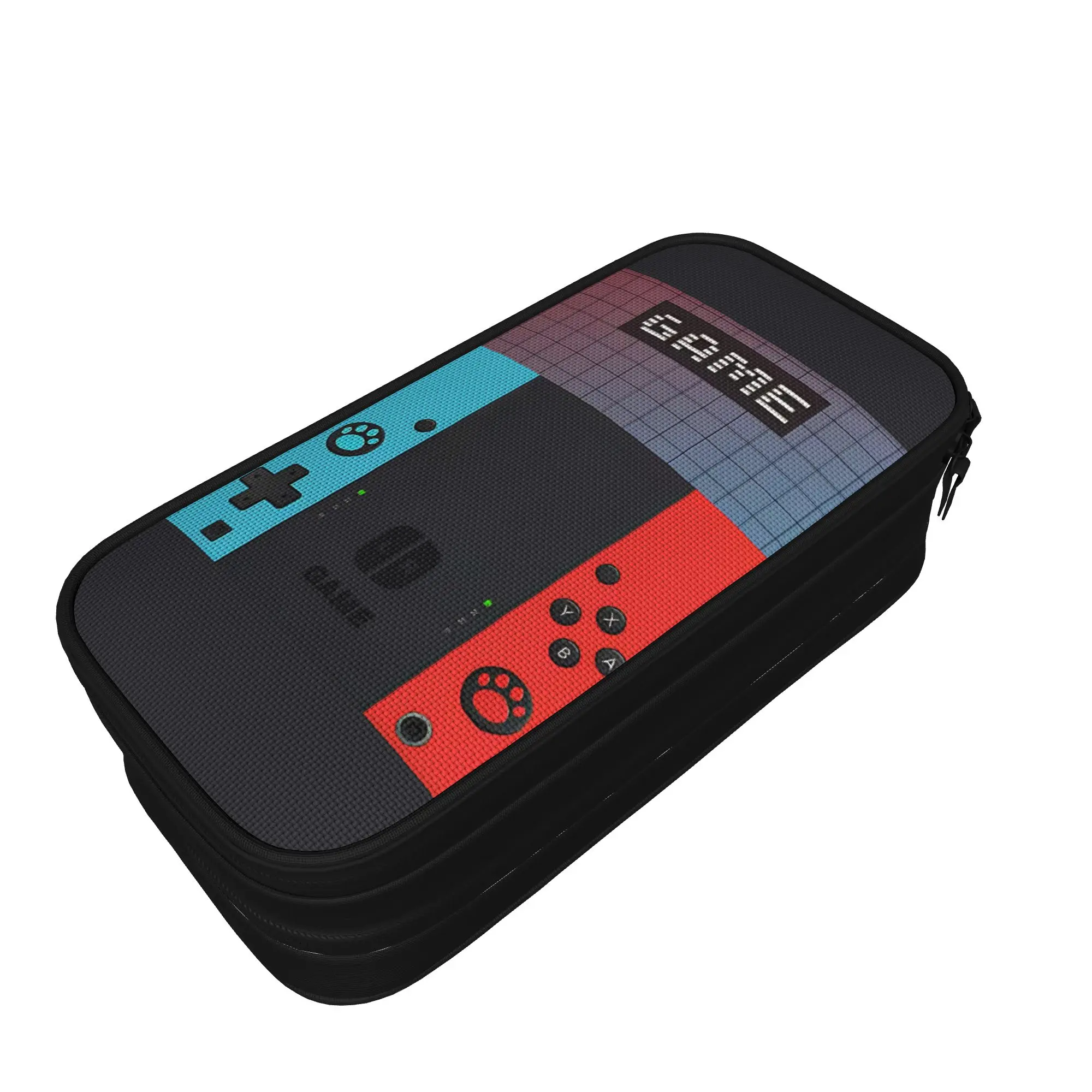 Classic Games Console Handheld Gamer Pencil Case Controller Pencilcases Pen Student Large Storage Bag School Zipper Stationery