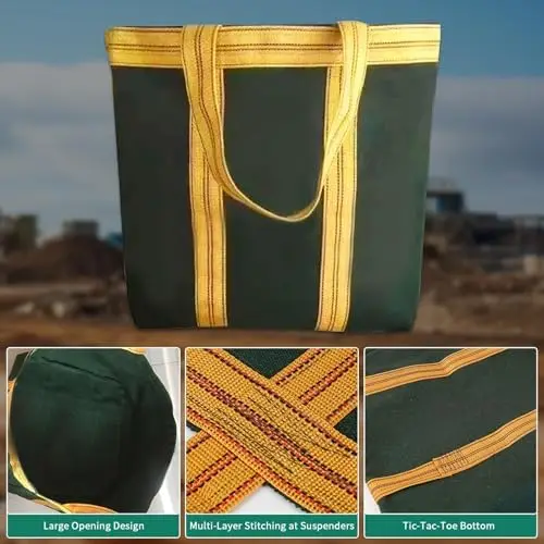 Heavy-Duty Cargo Lifting Pad Net - Polyester Canvas Sling Hoisting Tray, Anti-Tear Load-Bearing Safety Net for Lifting Bag