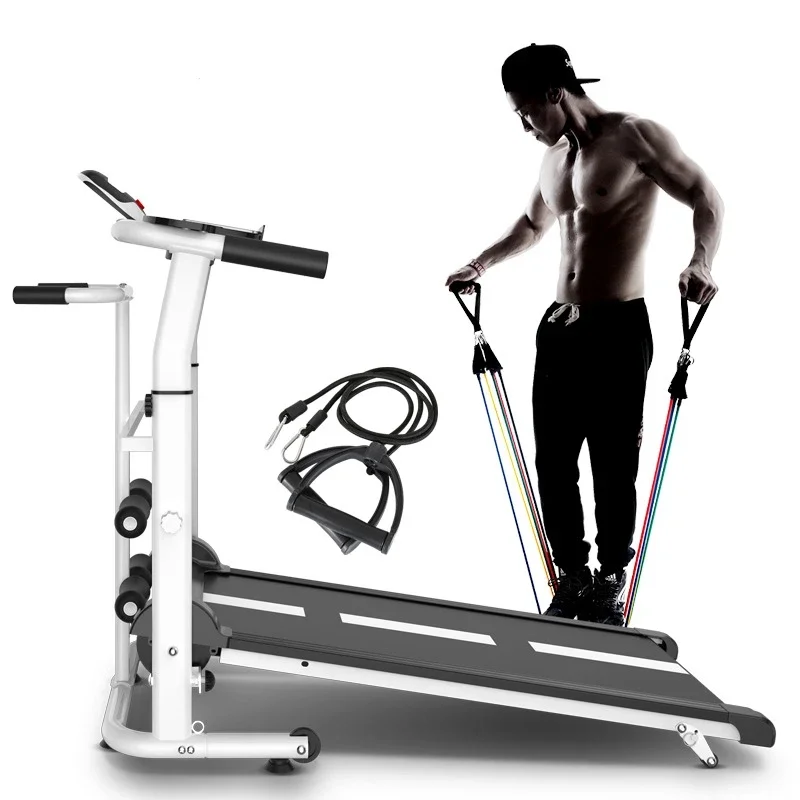 Small multifunctional free mute Mini foldable exercise fitness equipment motorless mechanical treadmill