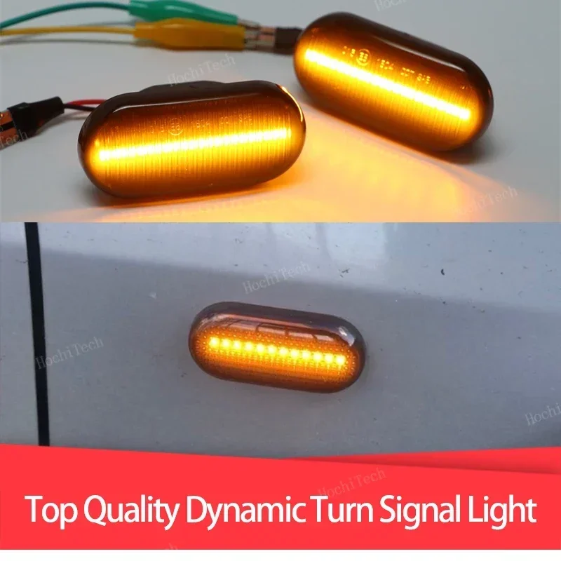 2x LED Dynamic Side Marker Light Turn Signal Light For Nissan Tiida C11 Note E11 NE11 Micra K12 NP300 Navara D40 Qashqai J10