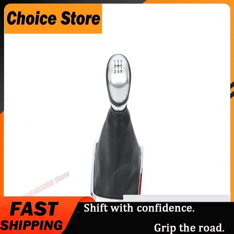 For 09-12 Ford Focus 5-Speed Silver Shift Knob Dust Cover Car Shift Lever Shift Knob Car Accessory