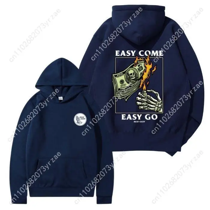 Easy Come Easy Go 2 Retro Sweatshirt Heren Dames Trui Mode Comfortabele Hoodies Sweatshirts Ademende Vintage Tops