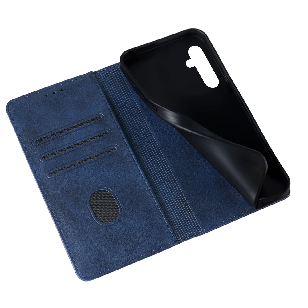 Business Leather Phone Case for Samsung Galaxy A55 A35 A15 A25 A54 A34 A24 A14 A73 A53 Flip Cover Magnetic Case with Cover Stand