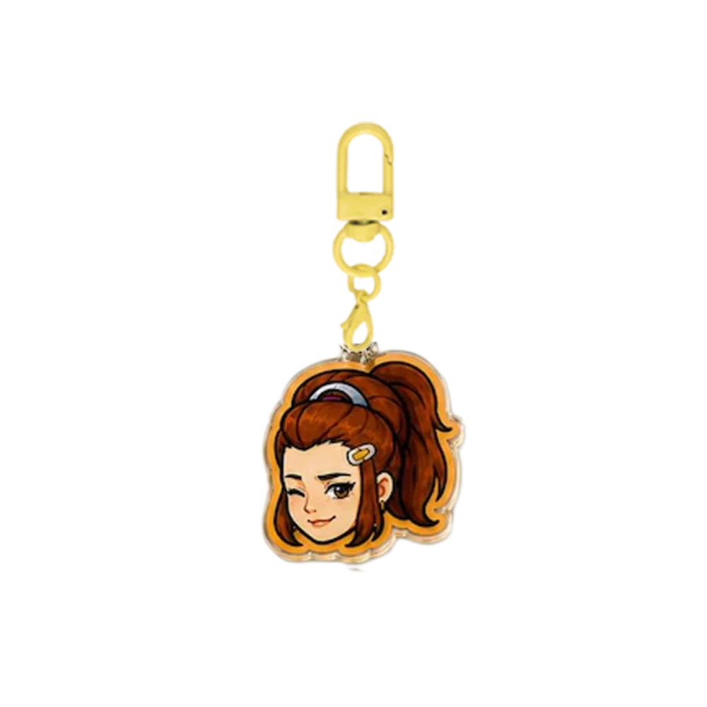 for Overwatch 2 Game Kiriko Ana Baptiste Brigitte Echo Mercy Symmetra Acrylic Keychain Backpack Decoration Pendant Festival Gift view 3