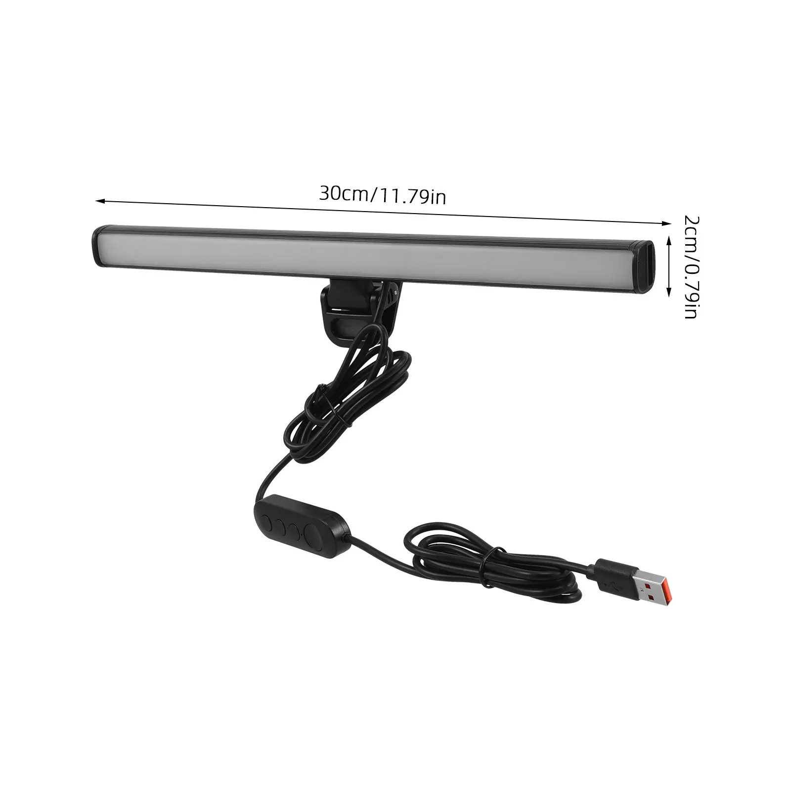 Dimmable LED Screen Lamp for Computer Monitor Eye Care Light Bar USB Powered Adjustable Brightness Clip on for Laptop Work Study