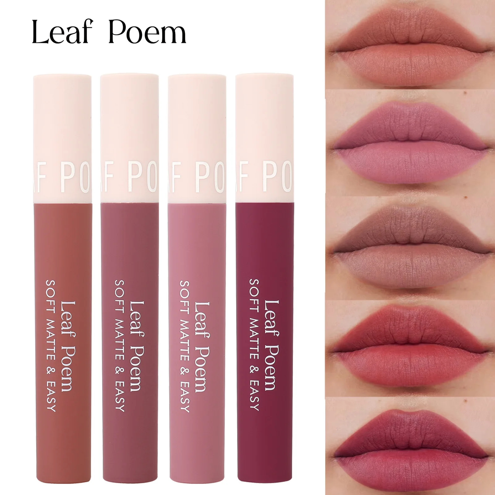 벨벳 매트 립글로스 부드러운 고발색 번짐 방지 오래 지속되는 리퀴드 립스틱 끈적임 없음 방수 동물 실험 없음