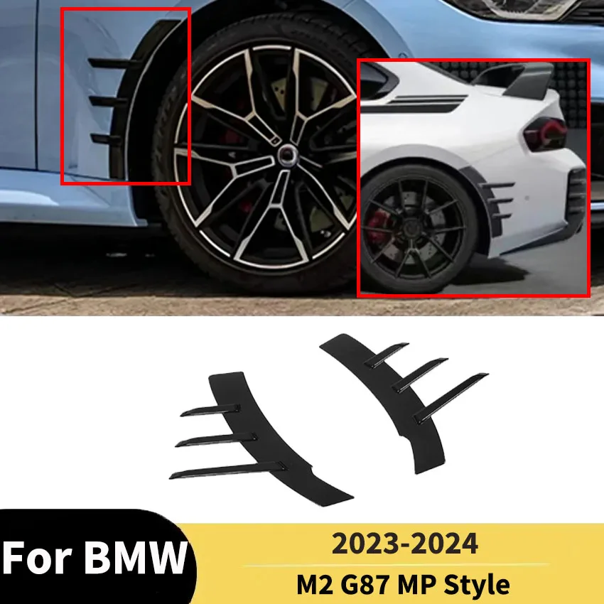 

For BMW M2 G87 2023 To 2024 MP Style Car Front/Rear Bumper Side Fender Trim Cover Tuning Bodykit Auto Wheel eyebrow Accessories