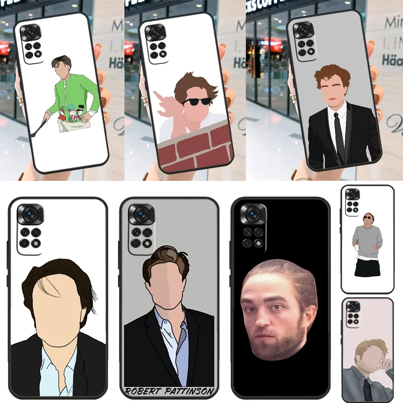 Robert Pattinson Funny Meme Case For Xiaomi Redmi Note 12 Turbo 8 9 10 11 Pro 8T 9S 10S 11S 12S Redmi 12C 10C 9C Cover