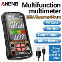 ANENG 625A Multi-function Multimeters Digital AC/DC Voltage Current VA Color Screen Ohm Hz NCV Rechargable Multimetro Test Tools