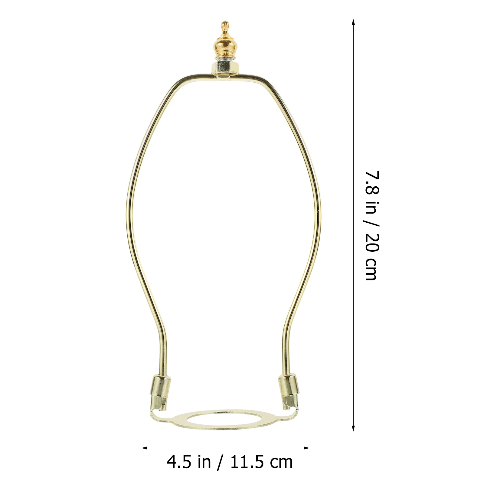 

2 Pcs Lampshade Mounting Bracket Brackets Horn Frame Holder Alloy Shades for Harp