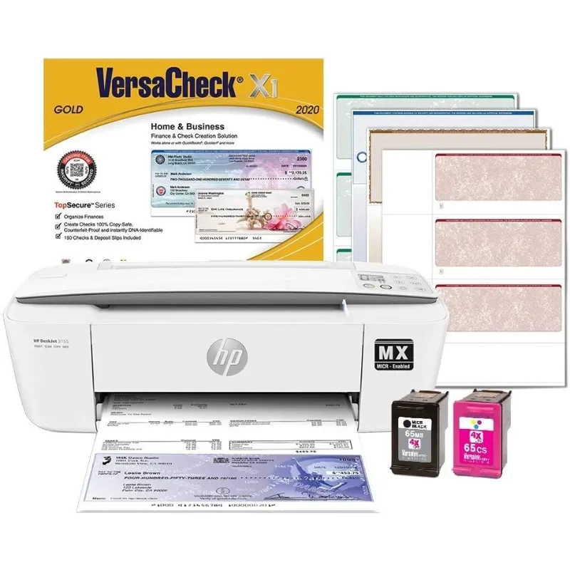 

Hot sale.DeskJet 3755 MX MICR Check Printer Gold Check Printing Software Bundle, (3755MX)