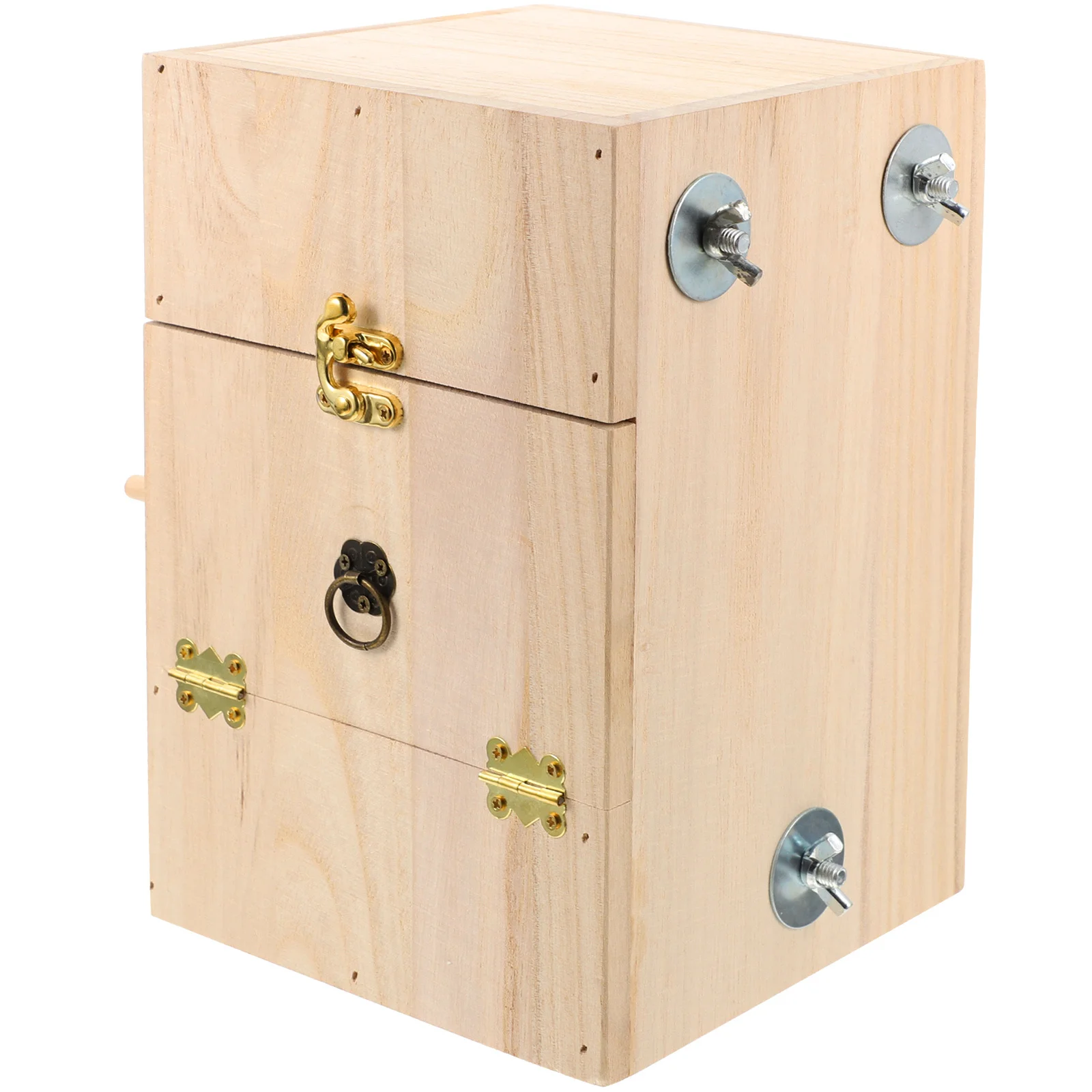 

Bird Nest Wood Incubator Breeding Box Natural Feeling Playground Resting Bed for Small Birds Safe Durable Comfortable Living