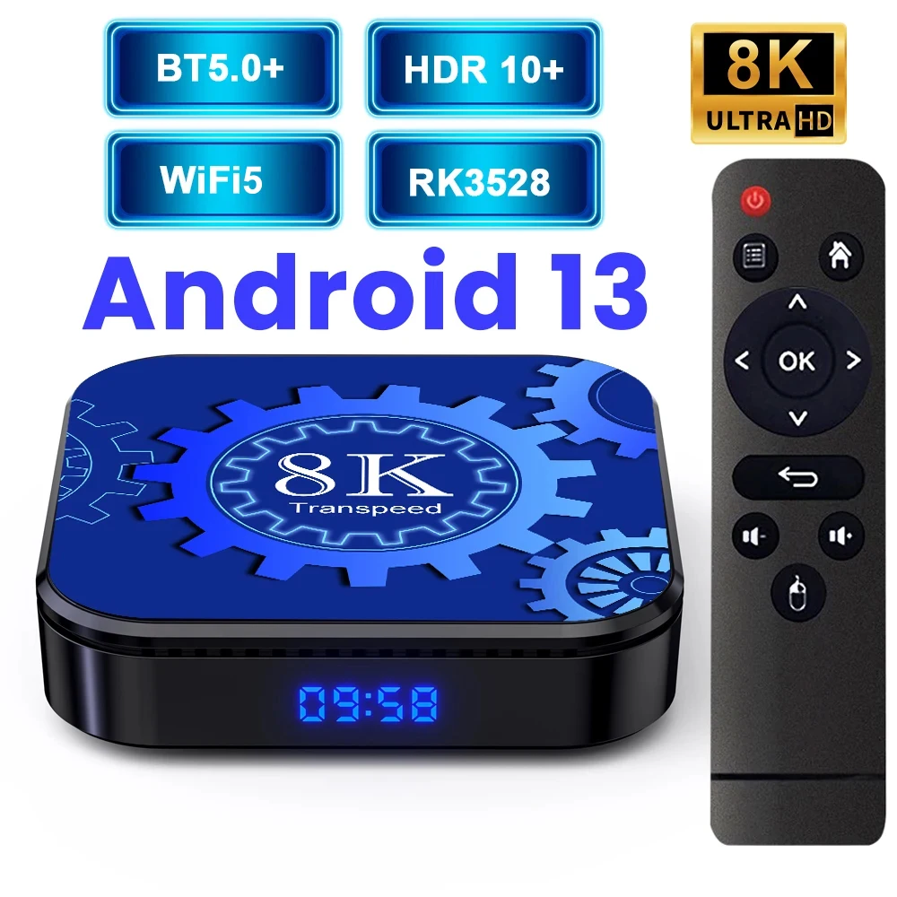 トランススピードAndroid 13.0搭載 8K TV BOX Transpeed Android 13 TV Box Review: Real-World Performance After 6