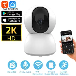 4MP 2K Tuya Smart Mini WiFi IP Camera Indoor Wireless Surveillance Auto Tracking Of Human Home Security CCTV Baby Pet Monitor