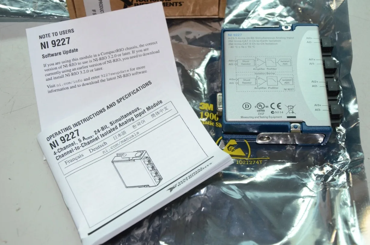1pc National Instruments NI-9227 NI 9227 cDAQ Analog Current Input Module NEW NI9227*SY