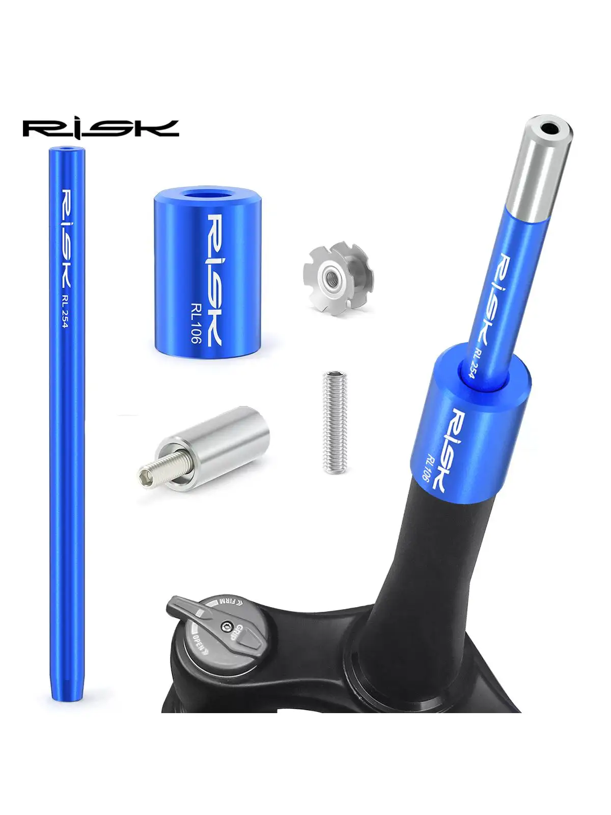 AliExpress RISK Risk MTB Bike Fork Star Nut Removal and installation Tool Road Bicycle Sunflower Core Sleeve Tool 28.6 Front Fork Steerer Driver