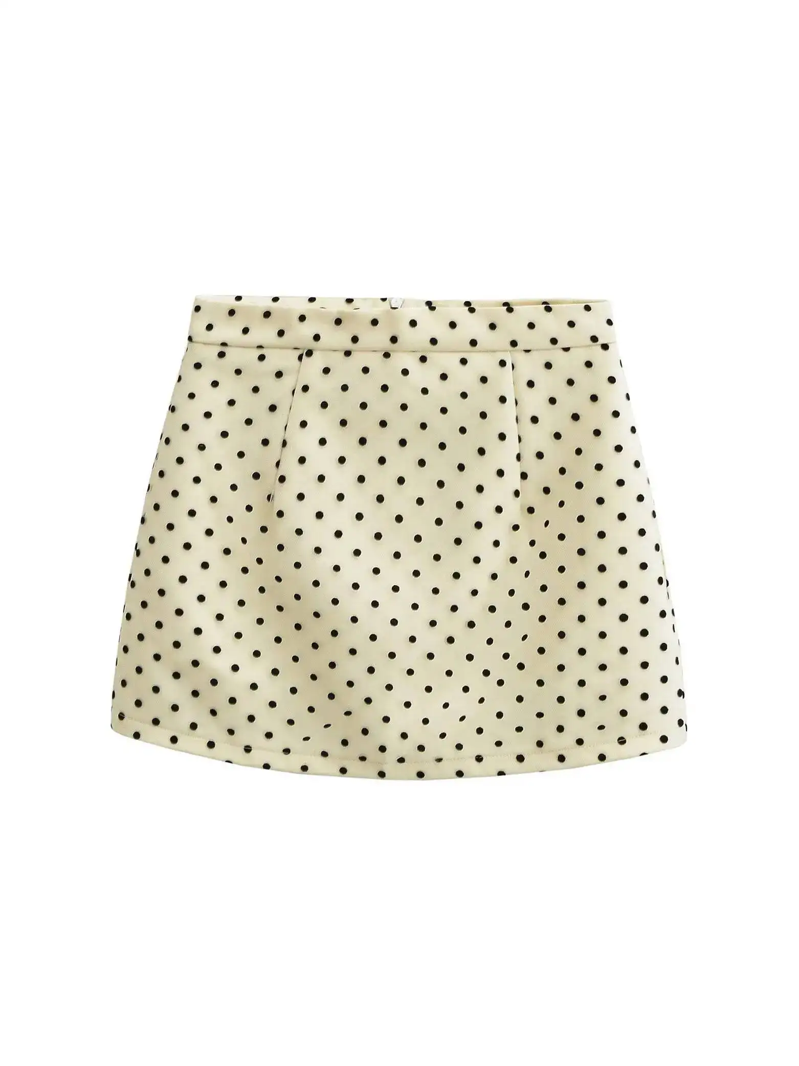 水玉ミディスカートカジュアル女性夏ホットガールハイウエスト A ラインスカートファッションセクシーな韓国女性甘いミニスカート OZ8I