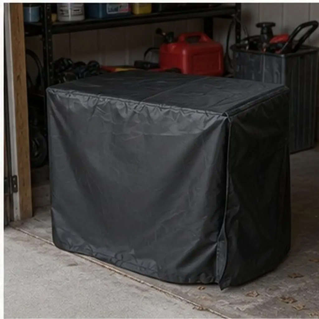 1Pcs Black Generator Cover Premium Waterproof Weather-Resistant Storage Cover Dust Rain Weatherproof Protection Accessory