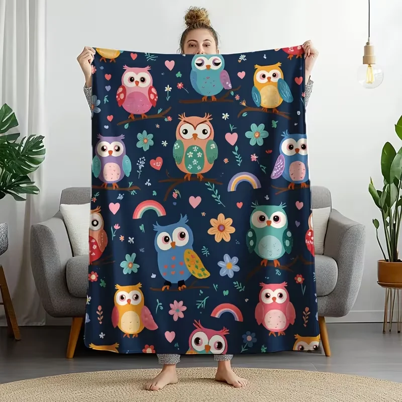Cute Sleeping Koala Eucalyptus Branch Print Throw Blanket Soft Warm Sofa Bed Blanket Travel Office Nap Blanket