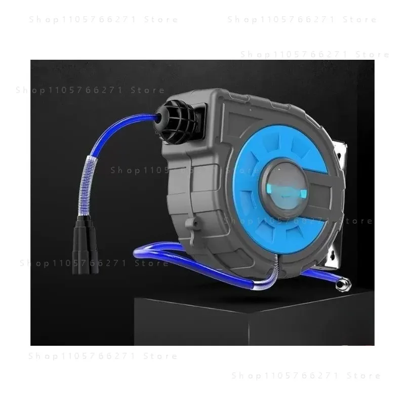 Retractable Hose Reel – Auto Rewind, Rotatable Pipe Coiler for Garden, Air Cannon & Auto Repair