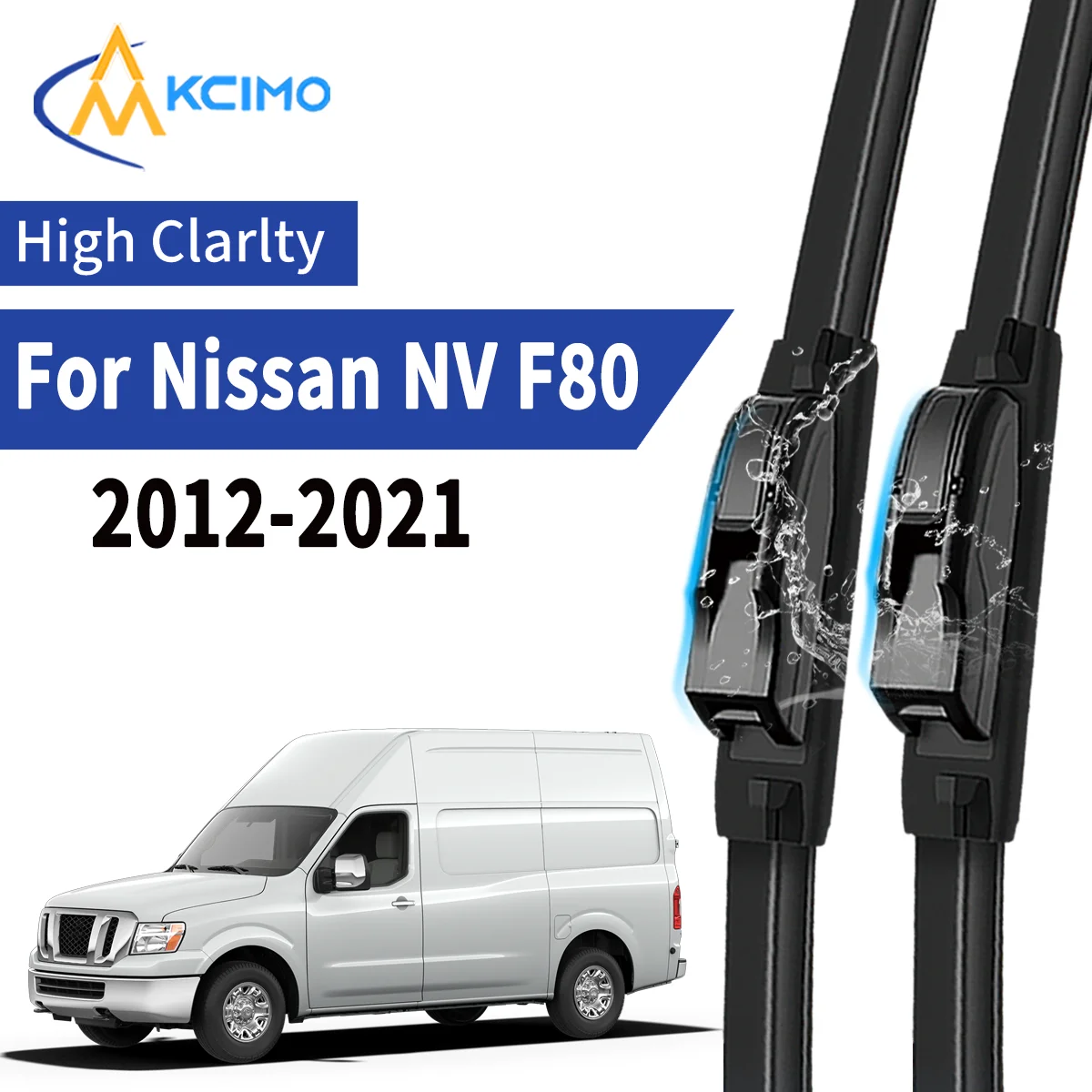 

2pcs Car Front Wiper Blades For Nissan NV F80 2012-2021 Windscreen Windshield Wipers Silent Rubber Auto Accessories Replacemen