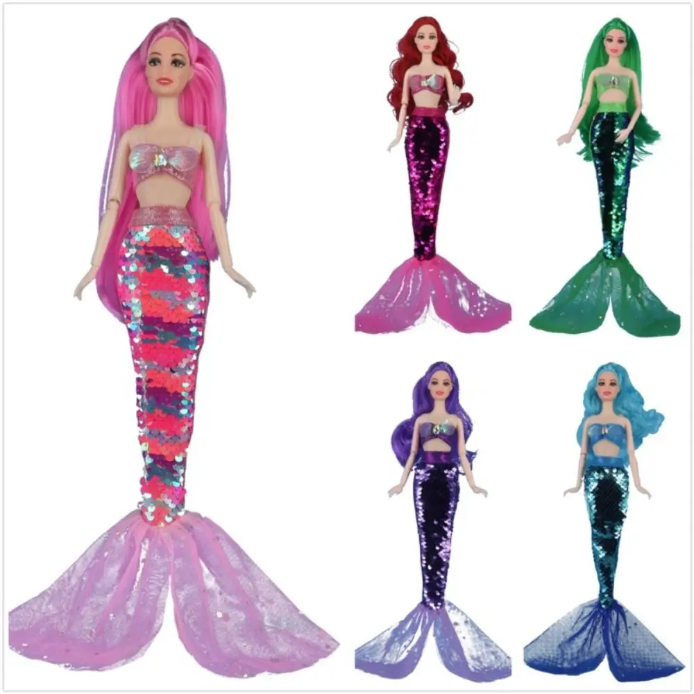 Crossdress fiaba per bambola 1/6 coda di sirena abito da sposa bambola vestiti cosplay set di vestiti per bambole a sirena