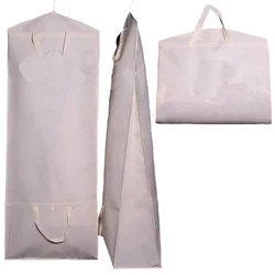 Large Size Bridal Wedding Gown Dress Garment Bags Dust Cover Travel Garment Storage Bags for Long Train Puffy Prom Wedding Gowns