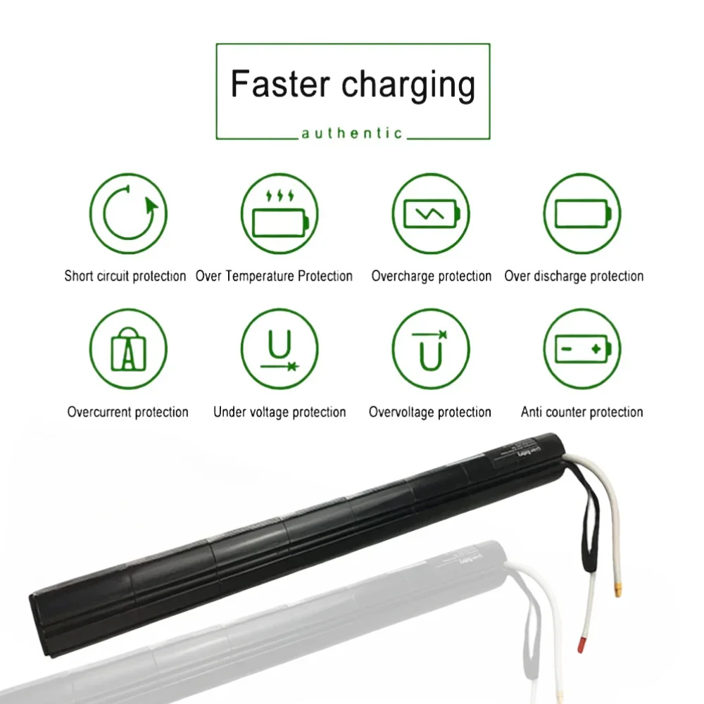 100% New 36V 4.4/6.8/7.8Ah 18650 Lithium Battery Pack With BMS For Carbon Fiber Scooter