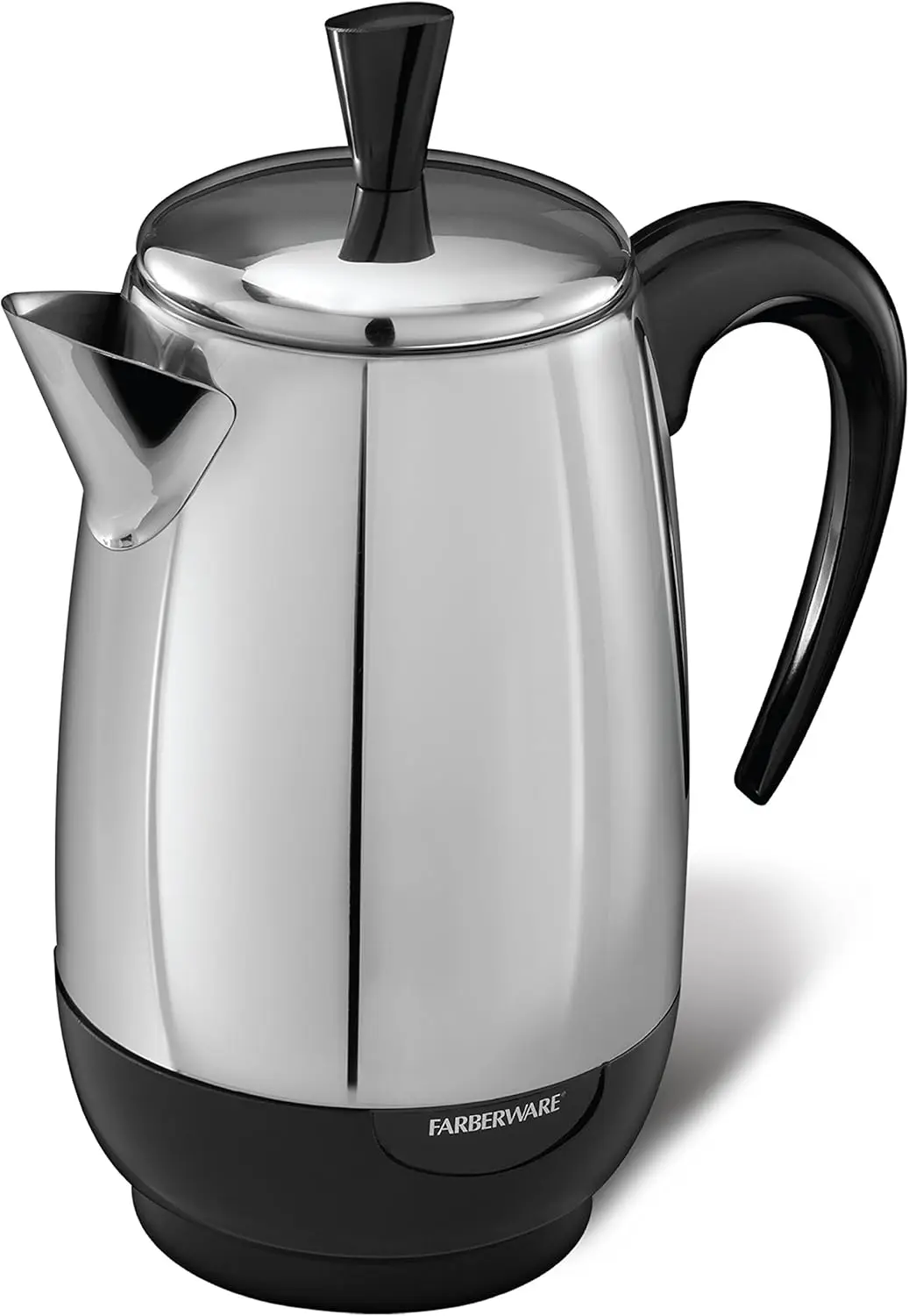 

Electric Coffee Percolator, Stainless Steel Basket, Auto Keep Warm, No-Drip Spout, 8 Cup Capacity