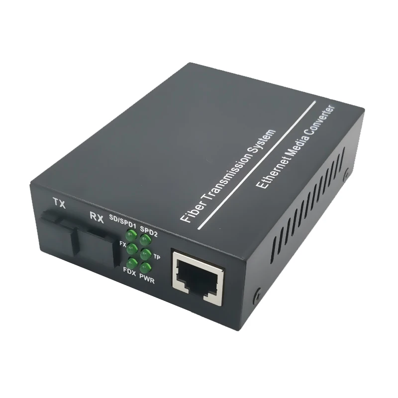 media converter fiber optical to rj45 UTP 1310/1550 fiber to ethernet switch fiber 10/100M Fibra Optica Transceiver