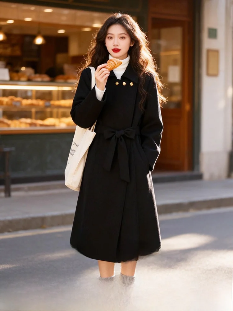 

Slimming Effect Spring New Faion Commute Sle Coat Stand Collar plus Size Women's Clothing Polyester Wool Blend