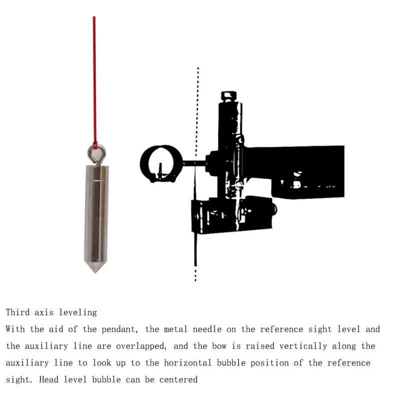 Archery 3-Axis Sight Level Adjustment Bow Level Tuning Tools Aiming Target Recurve Compound Bow Hunting Shooting Accessories