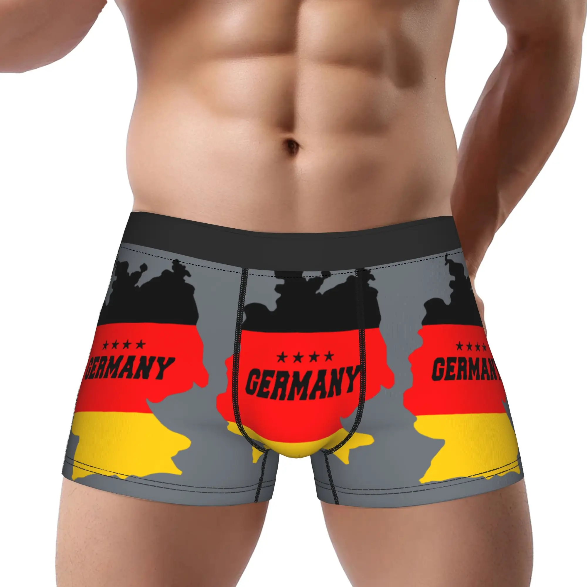1piece  Germany Design Pattern Underpants Breathbale Panties Man Underwear Comfortable Shorts