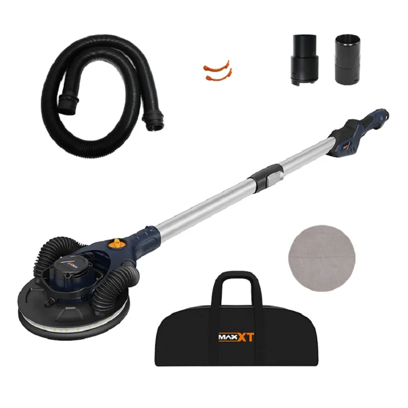 MAXXT Orbital Drywall Sander 400W 3.5A Brushless Motor Foldable Electric Wall Sanding Machine for Ceiling Gypsum Board Finishing