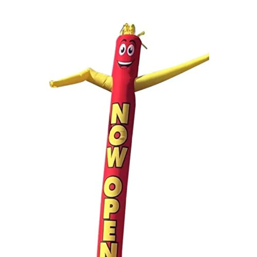 

18ft Inflatable Tube Man Now Open Red/Yellow - Air Powered Dancer Waving Puppet Guy - Body only (Without air Blower)