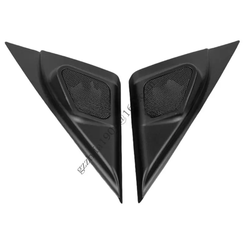 

2pcs Interior Front Car Door Speaker A Pillar Cover Trim Tweeter Panel Accessories For Interior DIY Speaker Installation